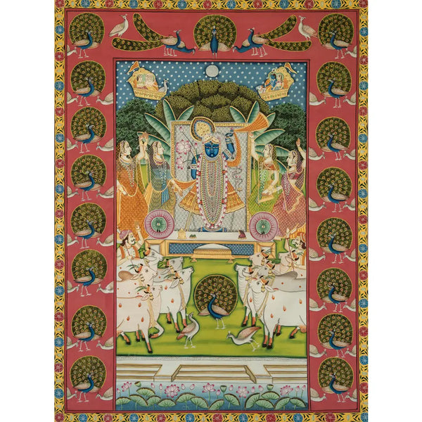 Sharad Purnima Handmade Pichwai Painting