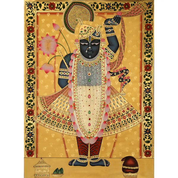 Shrinathji Rajbhog Swaroop Handmade Pichwai Painting