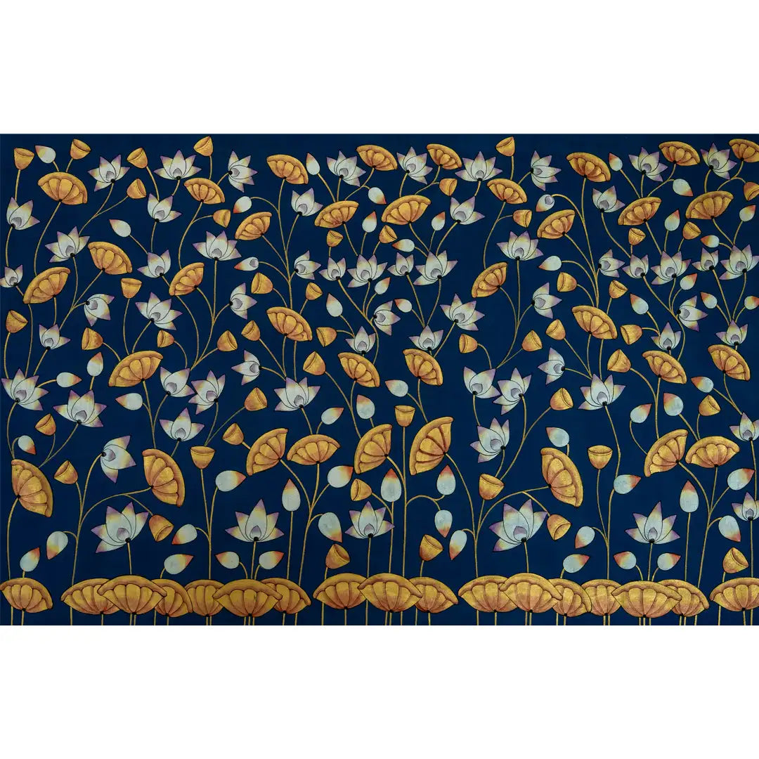 Shrinath ji Raj Bhog Swaroop Handmade Pichwai Painting