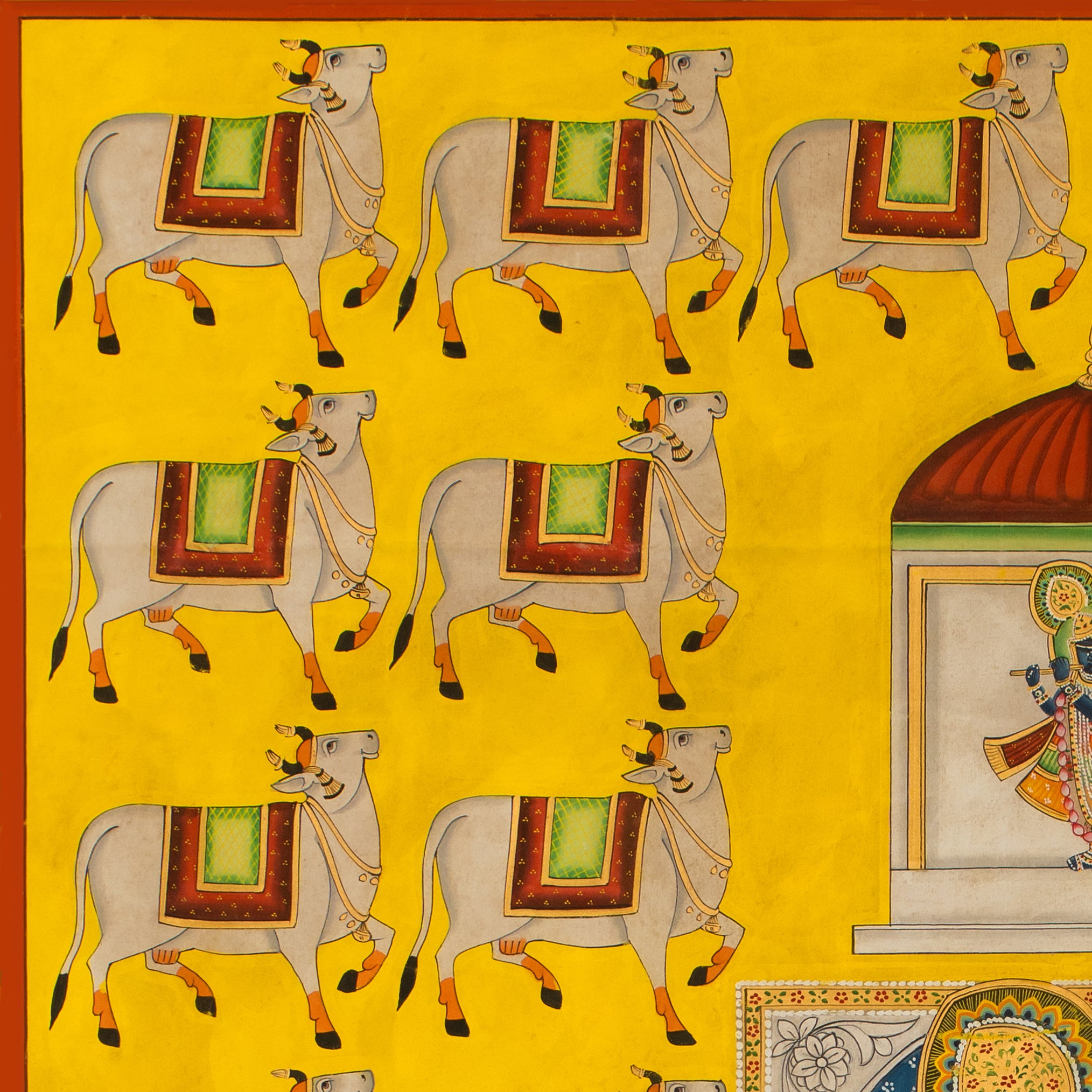 Shrinath ji Chappan Bhog Swaroop Pichwai Handmade Painting