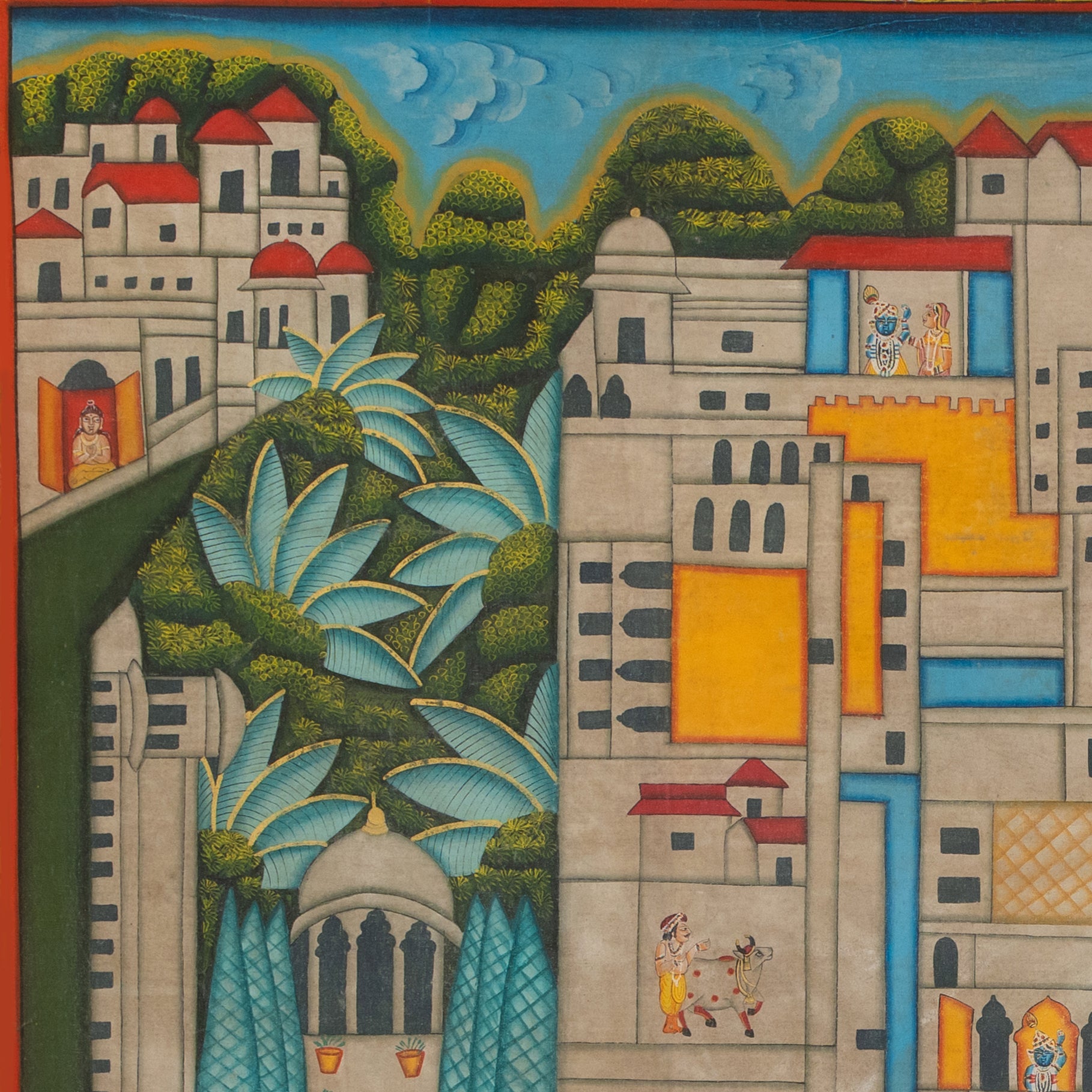 Temple Map of Shrinathji - Blue