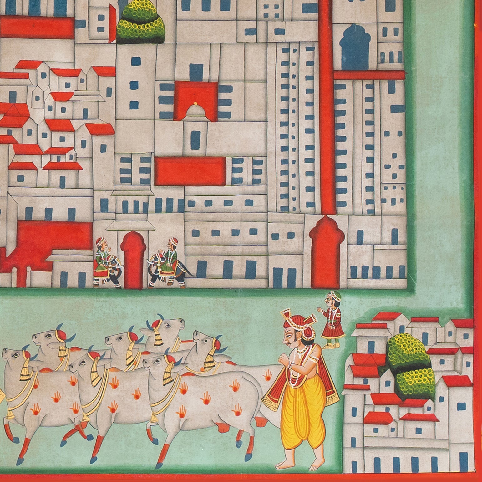 Temple Map of Shrinathji - Red