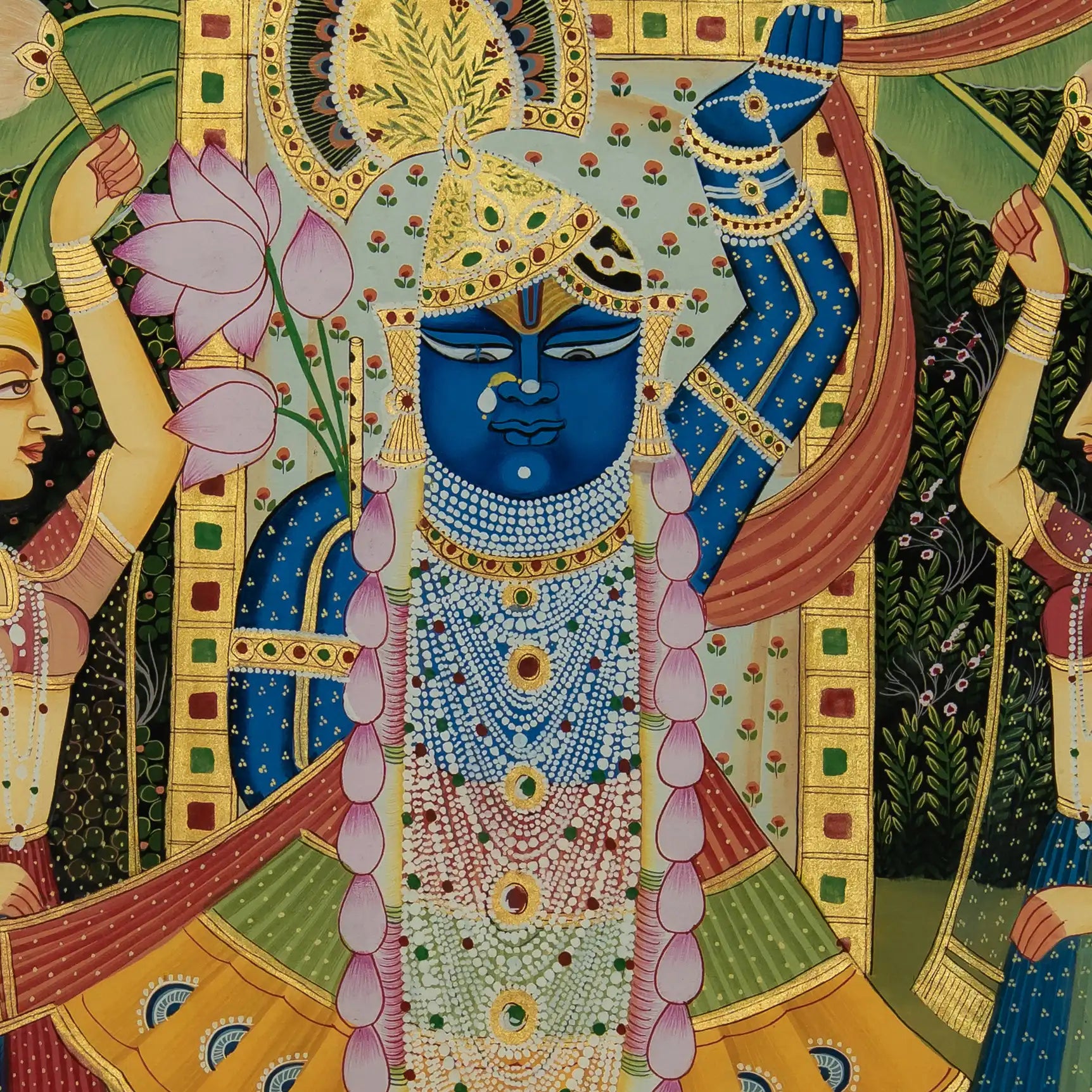 Shrinath ji Raj Bhog Swaroop Handmade Pichwai Painting
