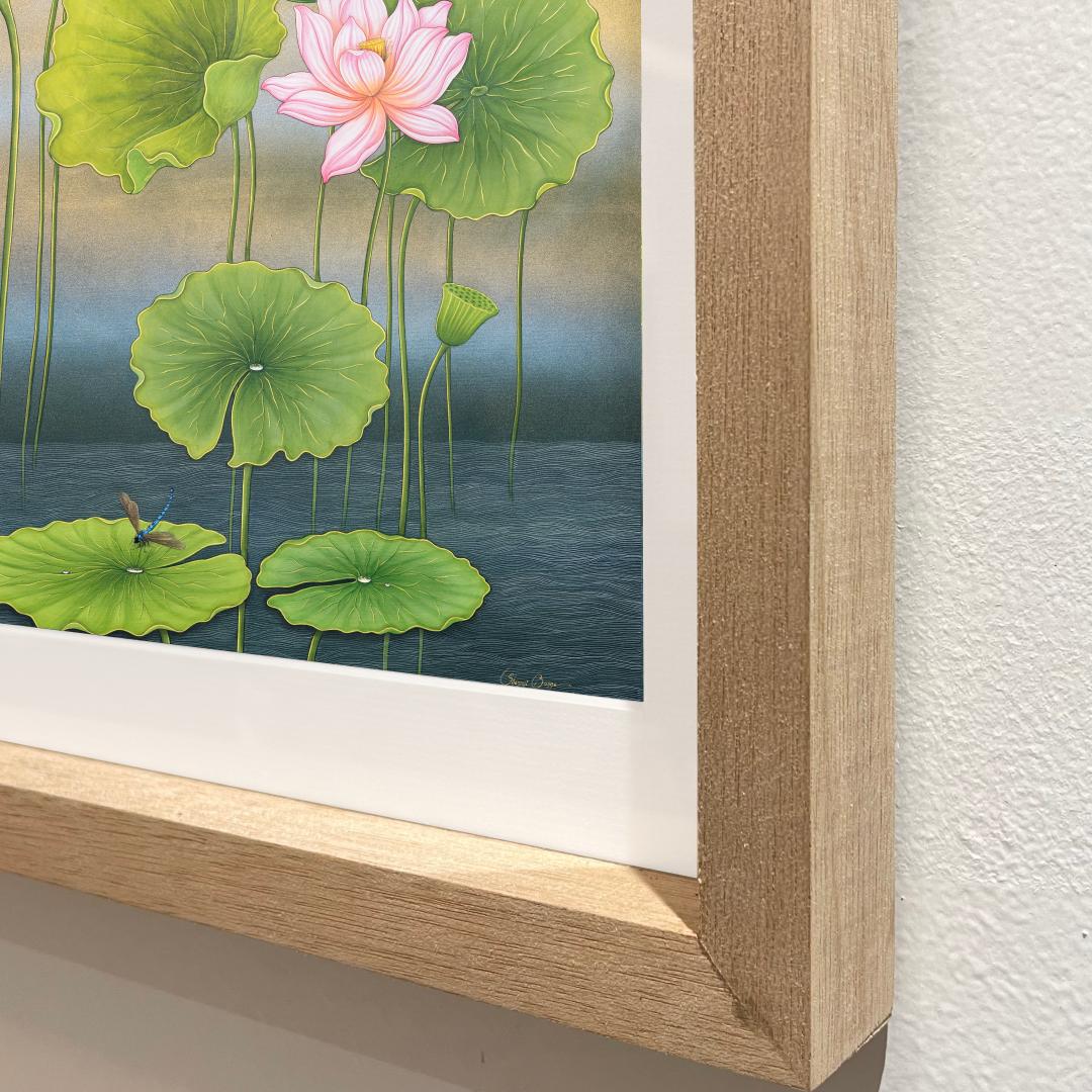 Limited Edition Lotus Painting By Shammi Banu Sharma