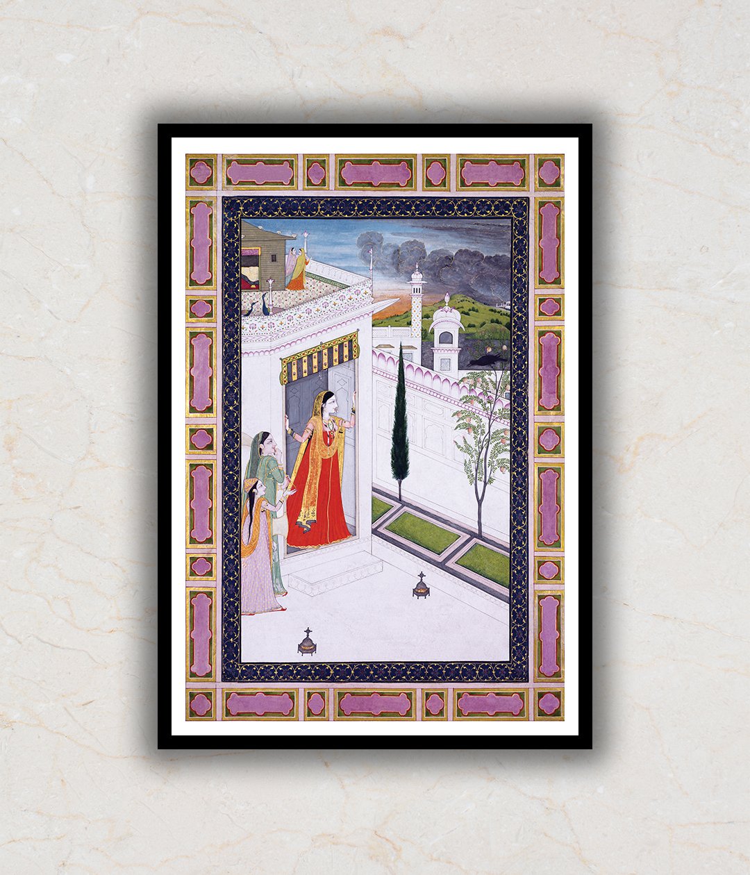 Waiting to Welcome Her Lover Rajasthani Art Painting For Home Wall Art Decor