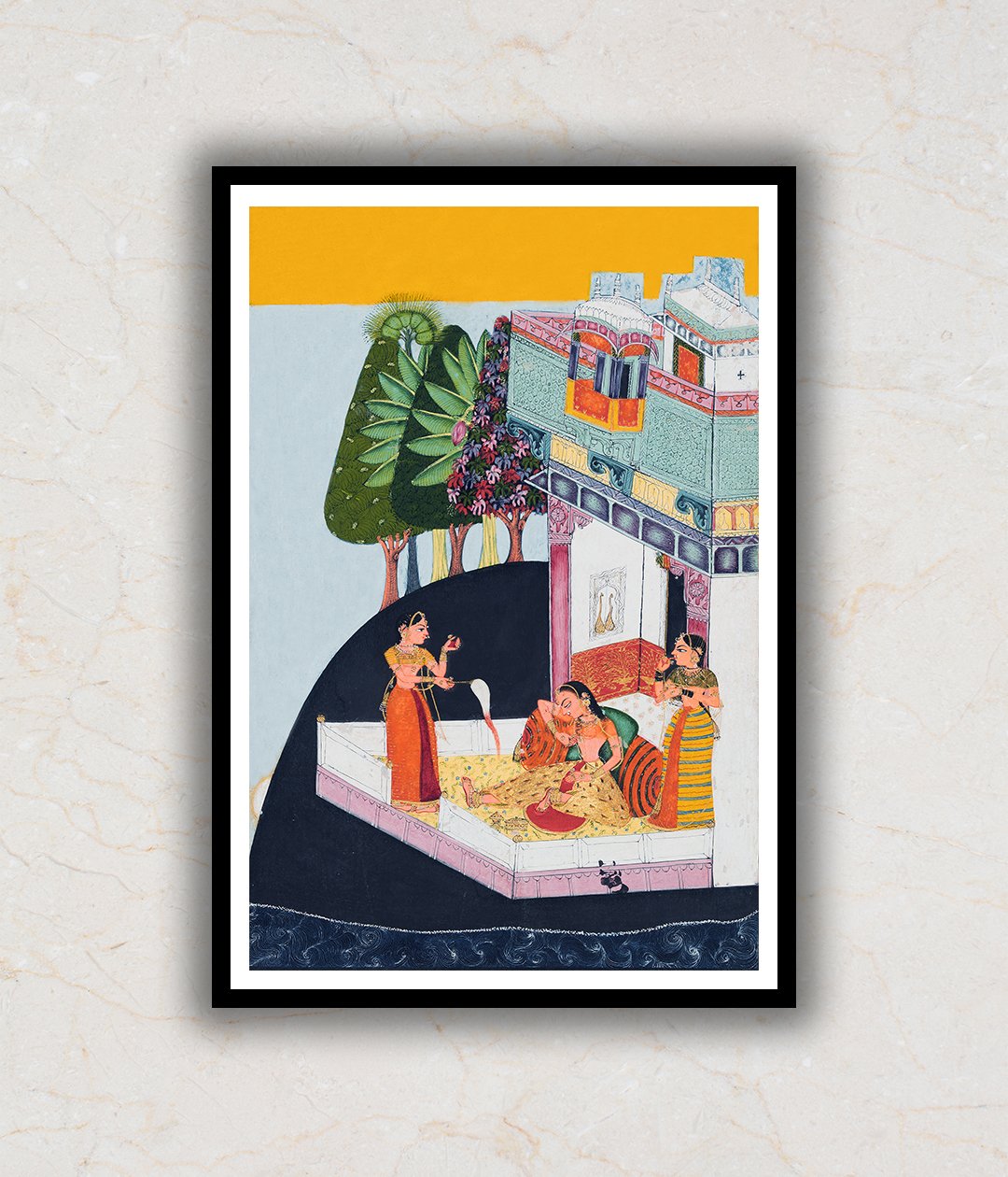 Sisterhood- Classical Indian Art Art Painting For Home Wall Art Decor