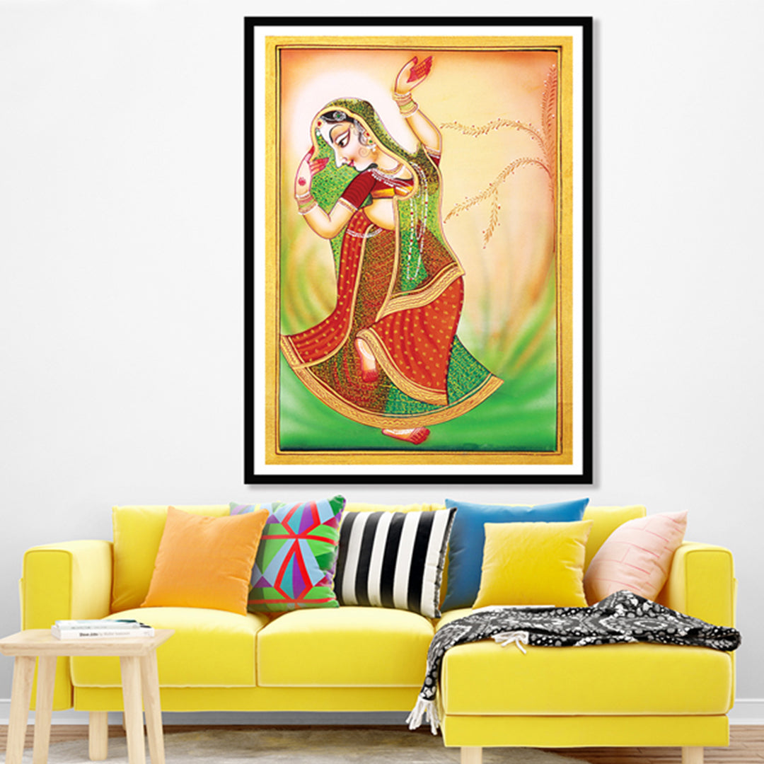 Dancing Ragini Ragini Woman Dancing Pichwai Art Painting For Home Wall Art Decor 6 ...