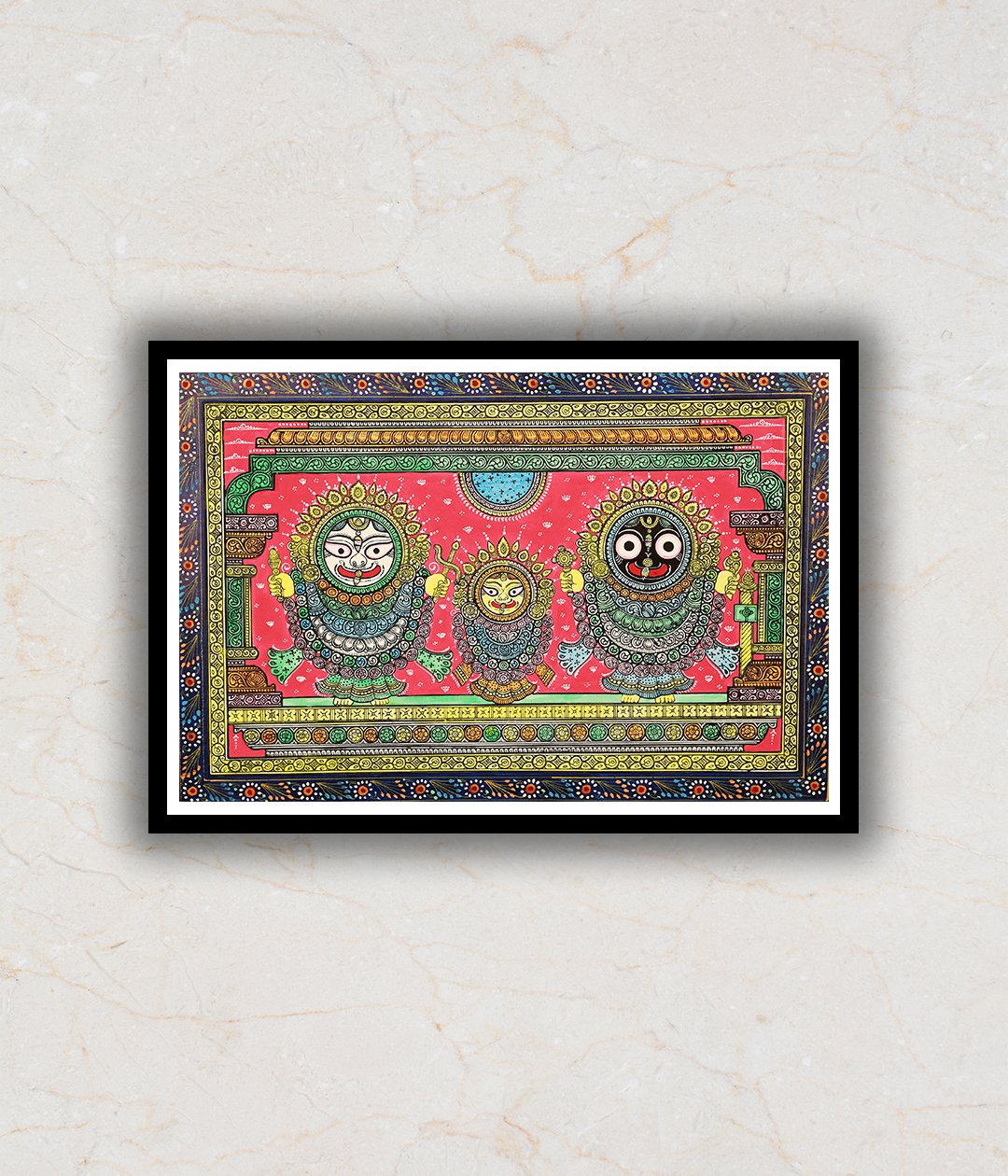 The Jagannath Darbar Pattachitra Art Painting For Home Wall Art Decor