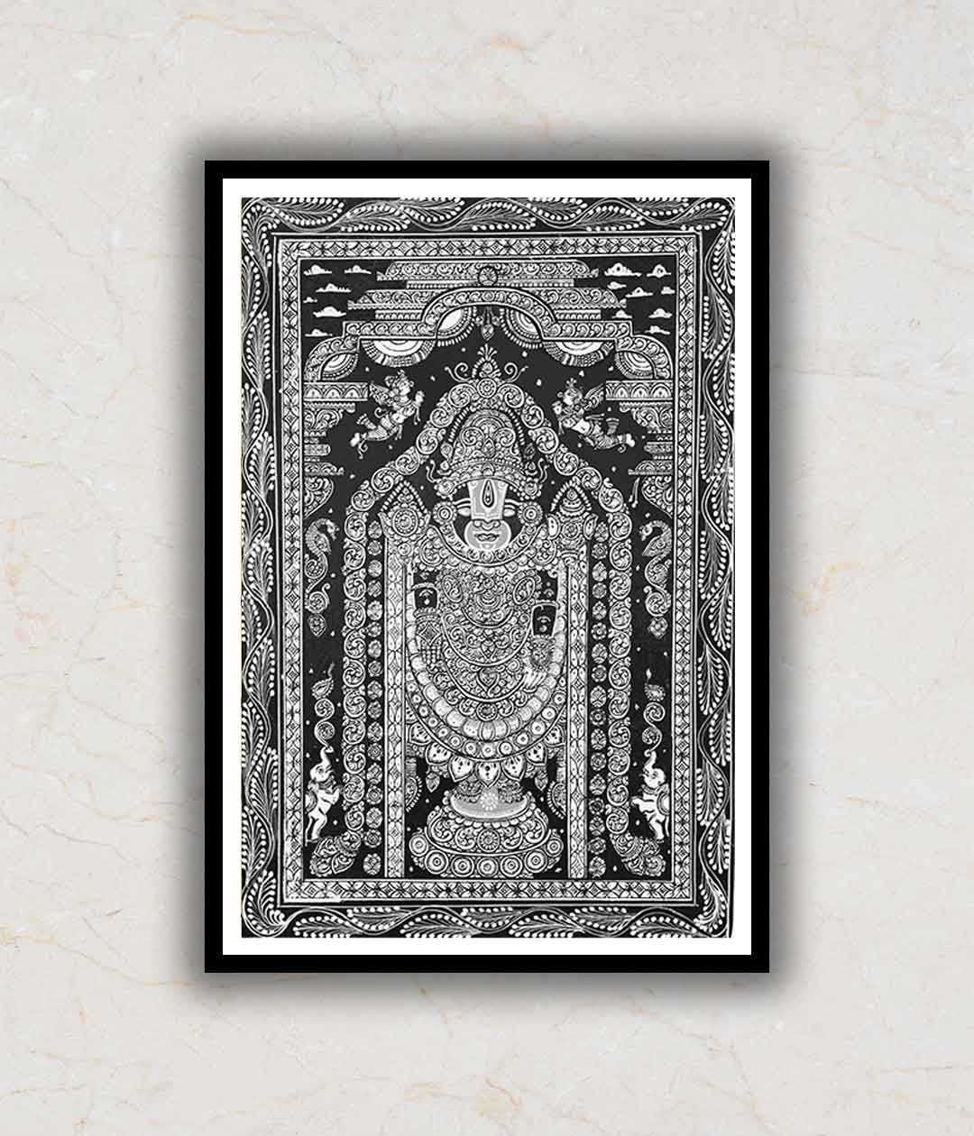 Tirupati Balaji Pattachitra Art Painting For Home Wall Art Decor 2