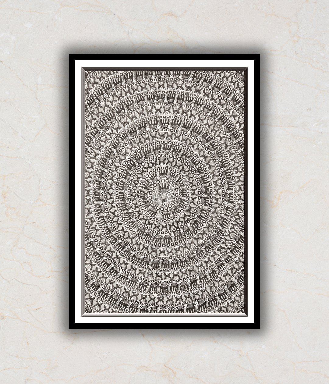 Mandala Madhubani Art Painting For Home Wall Art Decor