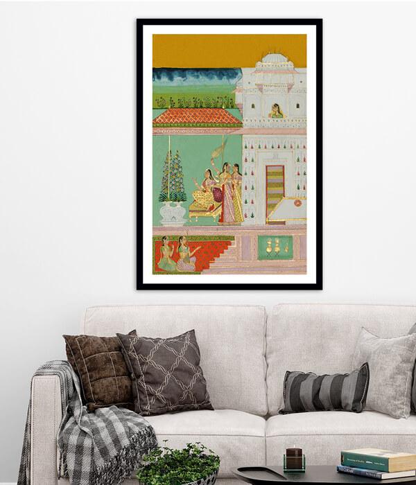 Gunakali Ragini Indian Miniature Art Painting For Home Wall Art Decor