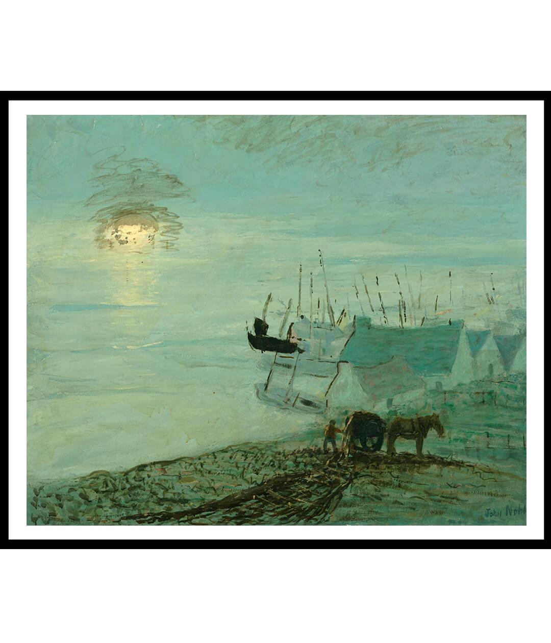 Beach Scene Artist- George Bellows by John Noble Landscape Painting