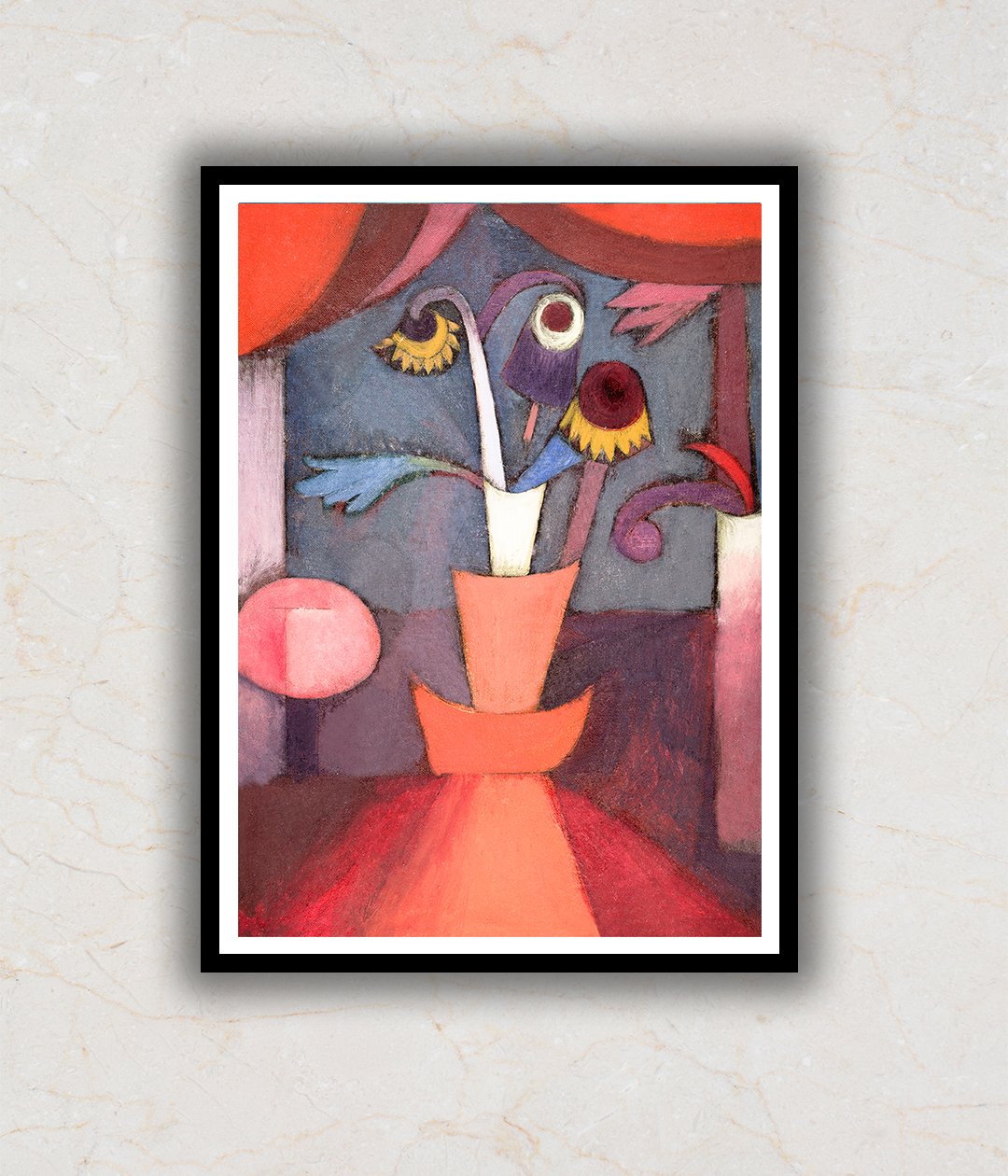 Autumn Flower Abstract Art by Paul Klee