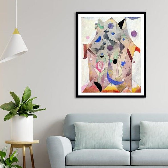 Persian Nightingales Abstract Painting by Paul Klee