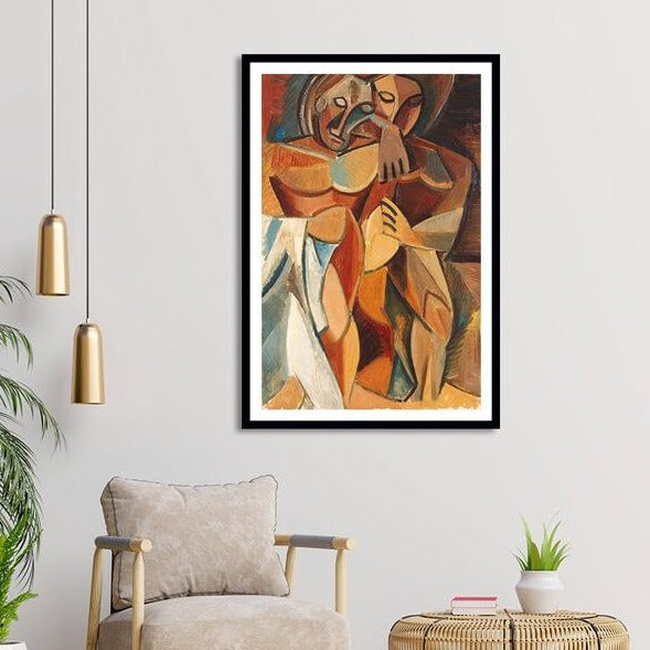 Two Nude Women Abstract Art By Pablo Picasso