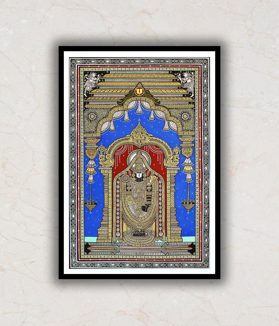 Balaji Darbar Pattachitra Art Painting For Home Wall Art Decor