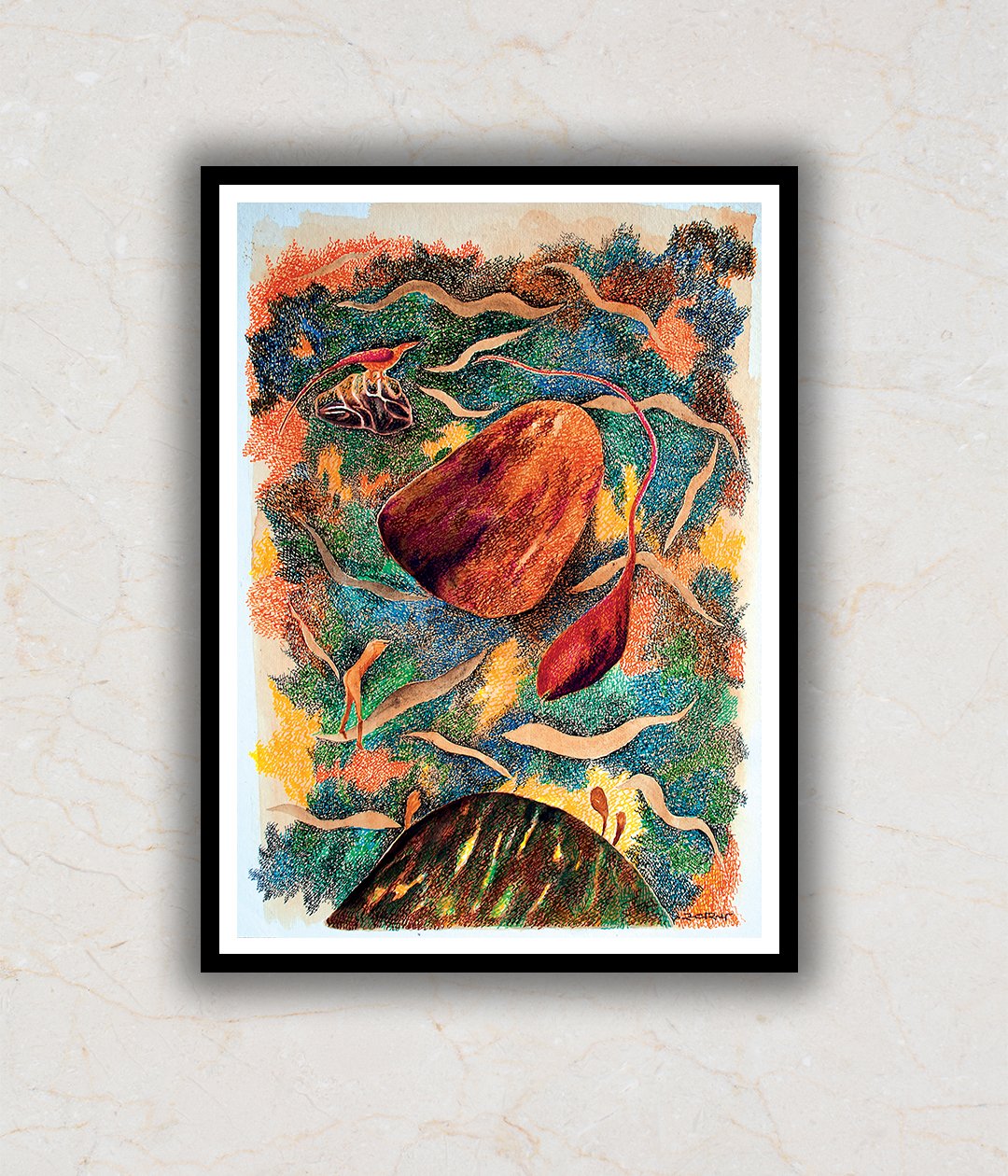 The Rock Forest Abstract Art