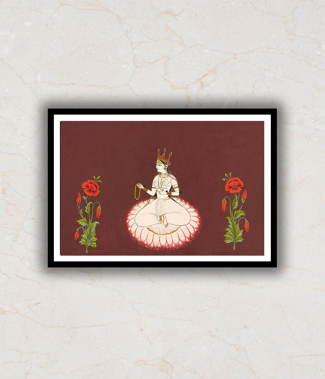 Saraswati Folio From a Goddess Series Artwork Painting For Home Wall Art DŽcor