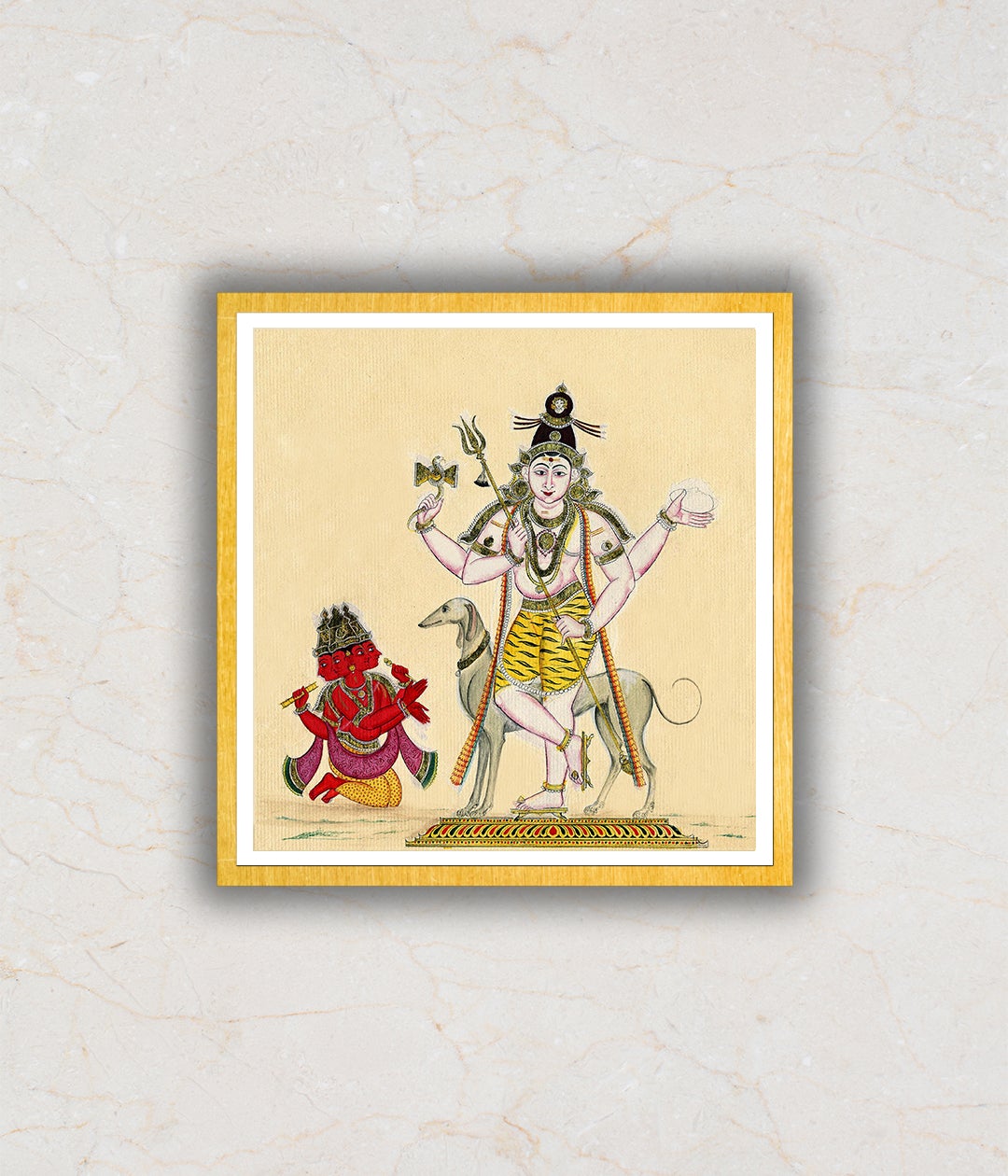Bhairava Brahma Artwork Painting For Home Wall Art DŽcor