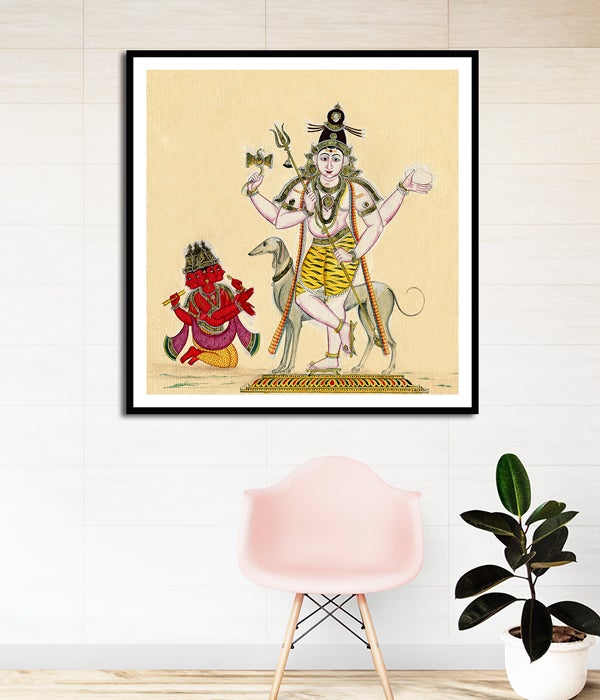 Bhairava Brahma Artwork Painting For Home Wall Art DŽcor