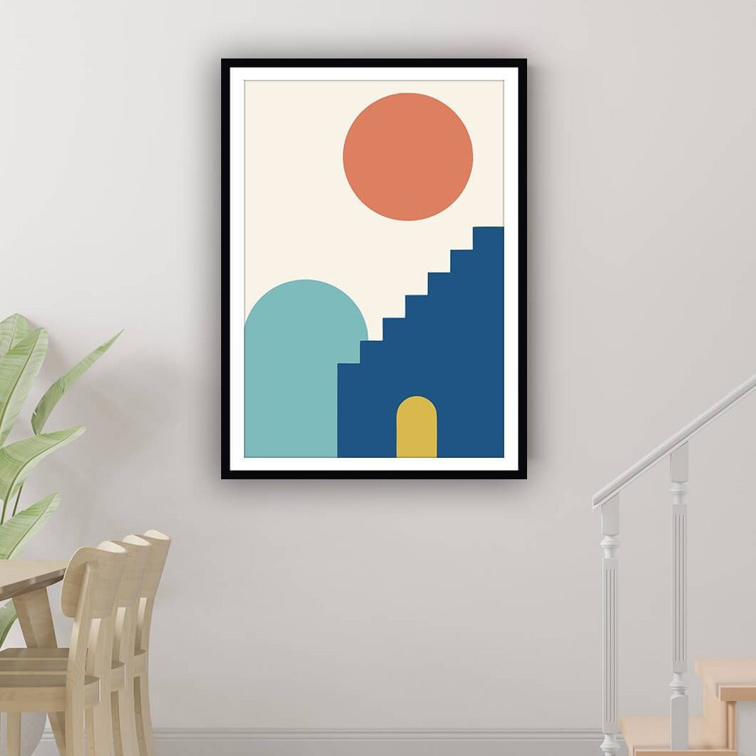 Abstract Poetic Set Design Sphere of Poetry Abstract Painting – TheBimba.in