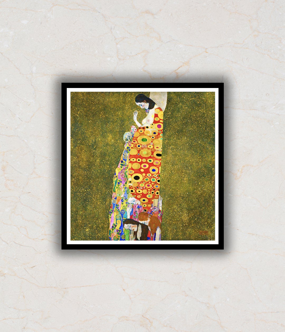 Hope By Gustav Klimt Modern Abstract Painting Artwork For Home Wall DŽcor