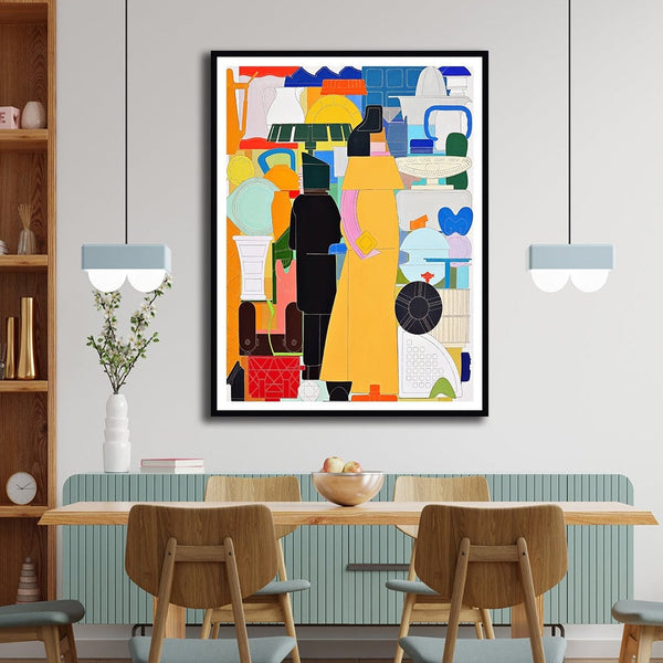 Doppelpack - Alfio Giuffrida Modern Abstract Painting Artwork For Home Wall DŽcor