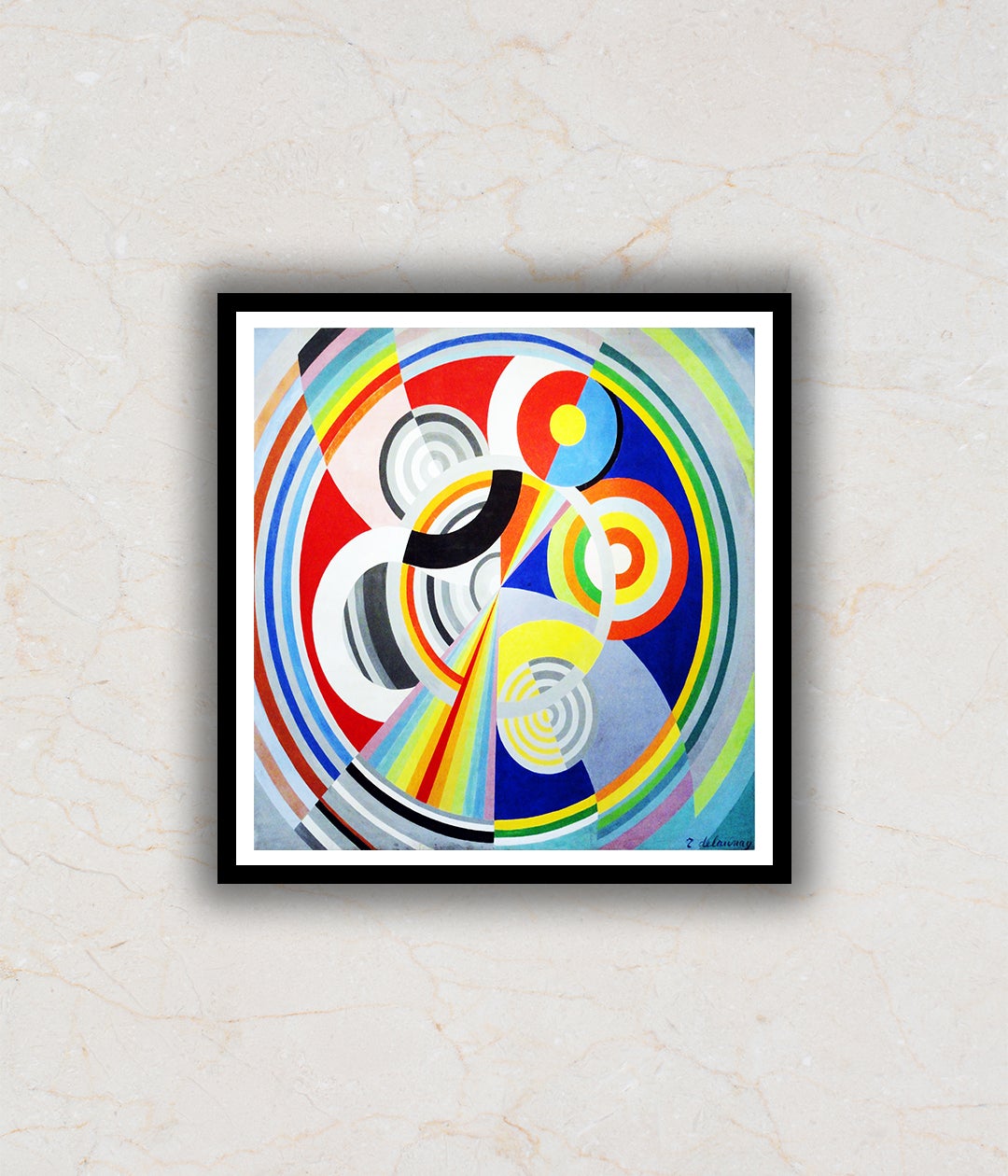 Rhythm Modern Abstract Painting Artwork For Home Wall DŽcor by Robert Delaunay 2