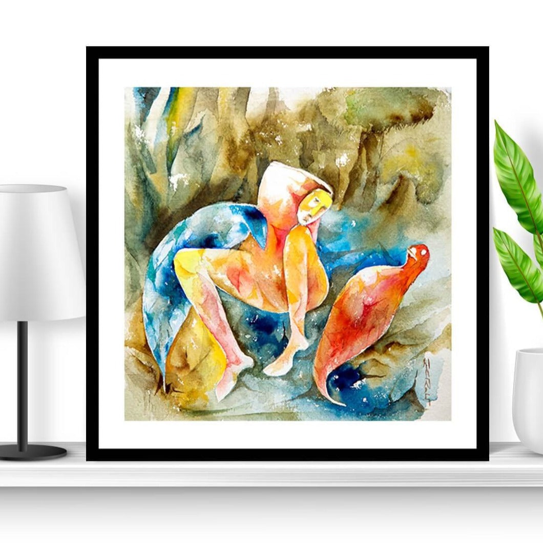 The Forest Thinker Abstract Art Painting