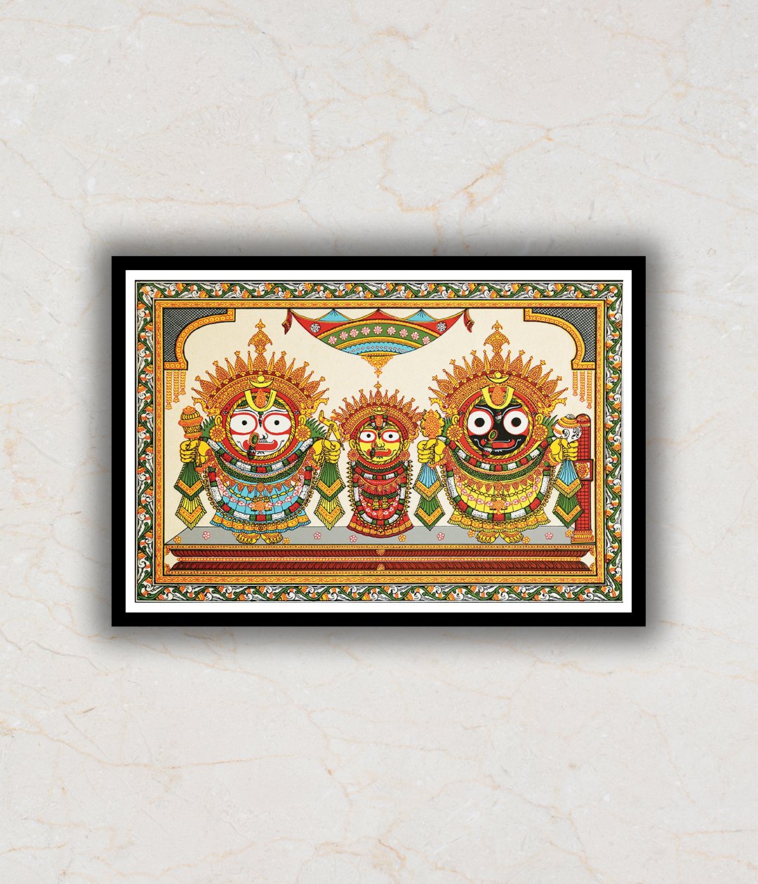 The Jagannath Darbar Pattachitra Art Painting For Home Wall Art Decor