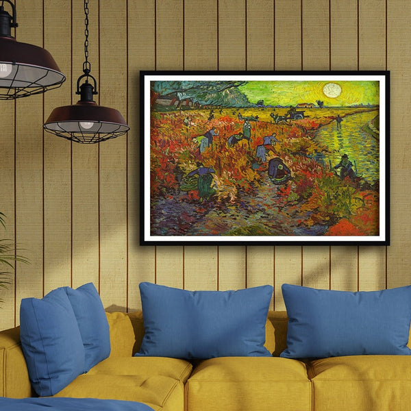 The Red Vineyard Artwork Painting For Home Wall Art DŽcor By Vincent Van Gogh