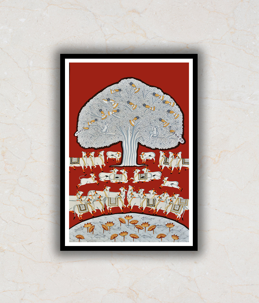 Portrait Tree of Life Phad Pichwai Art Painting