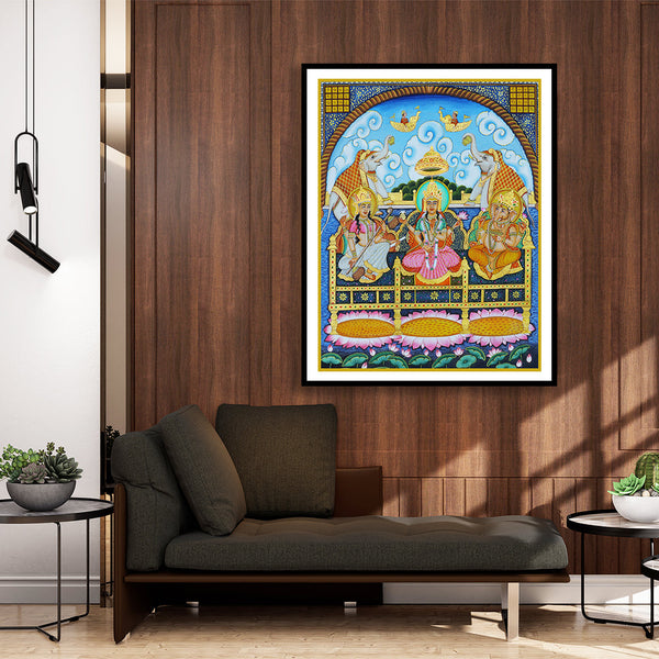 Lakshmi Darbar Artwork Painting For Home Wall Decor