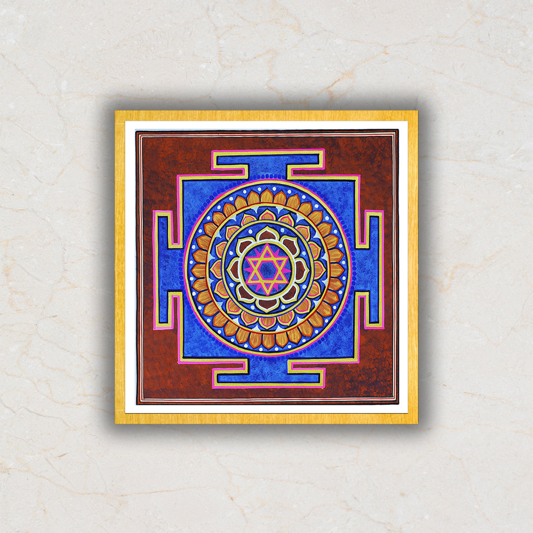Kubera Yantra Artwork Painting For Home Wall DŽcor