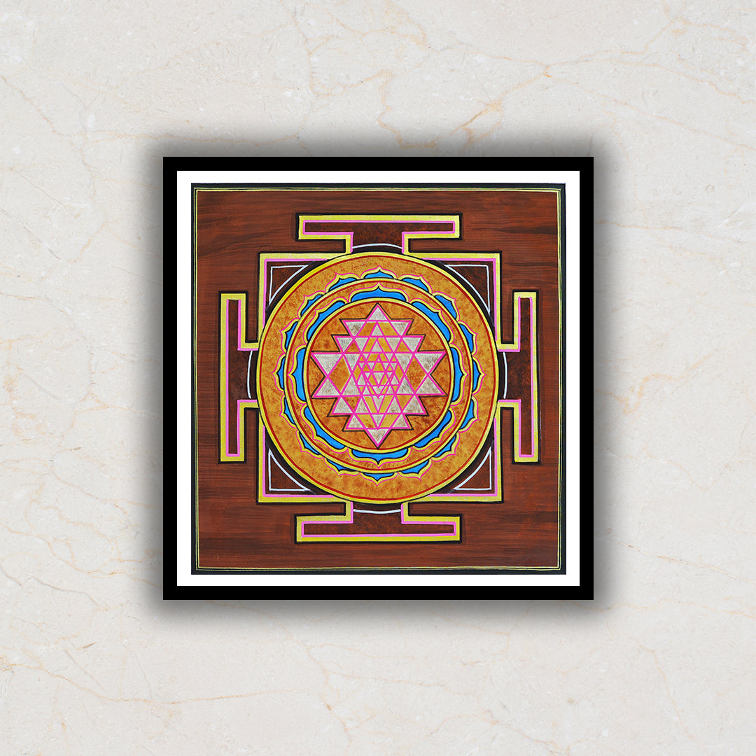 The Shri Yantra Artwork Painting For Home Wall DŽcor