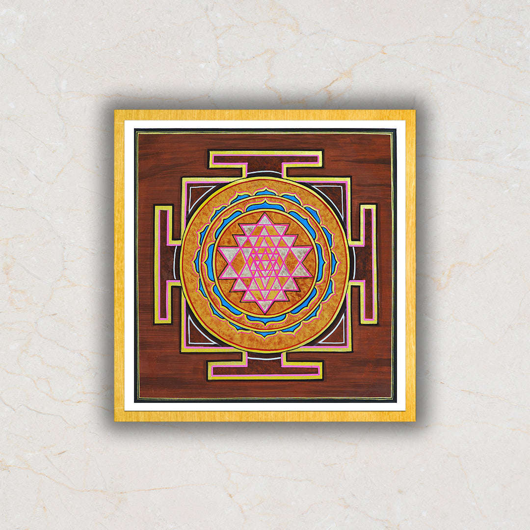 The Shri Yantra Artwork Painting For Home Wall DŽcor