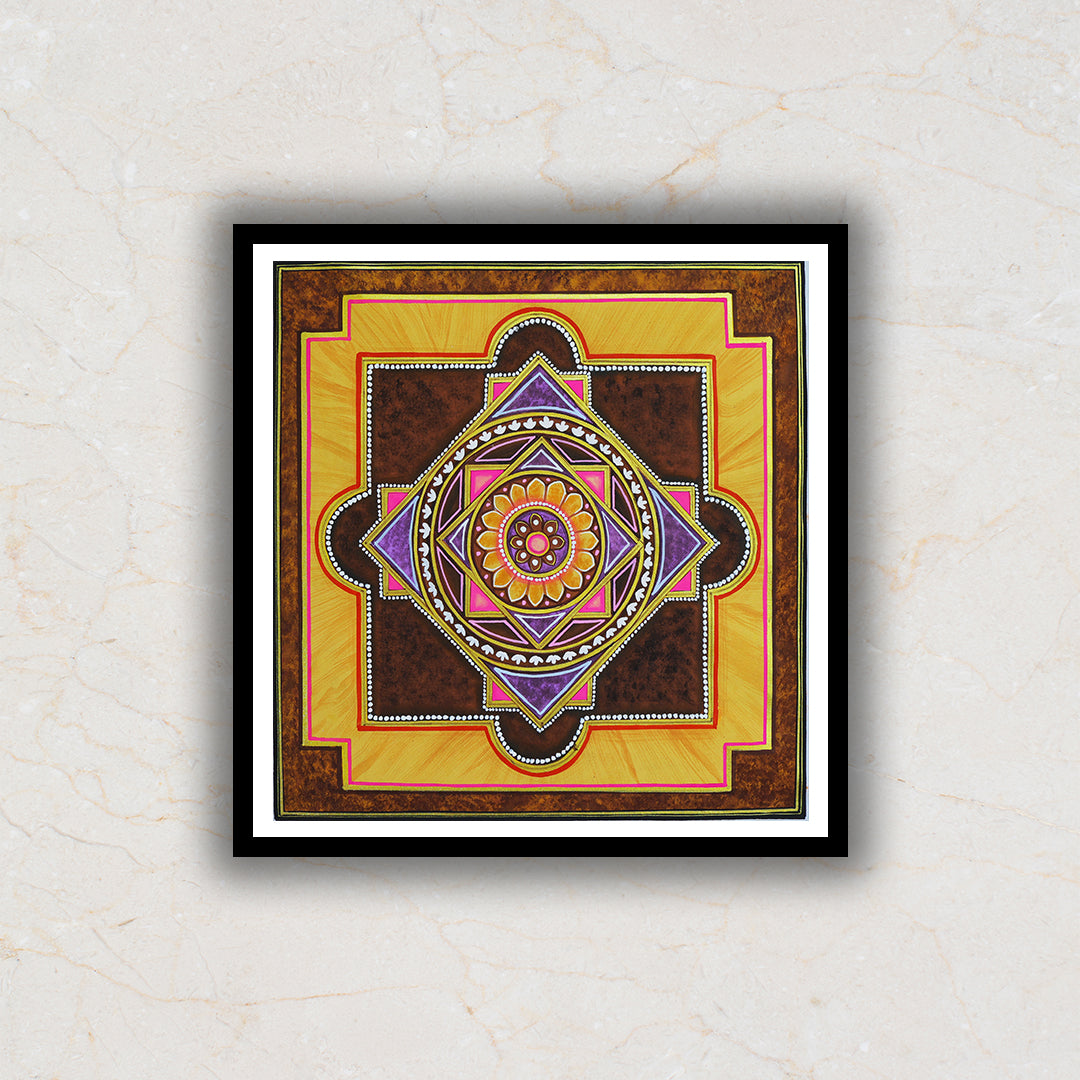 Vijaya Yantra Artwork Painting For Home Wall DŽcor