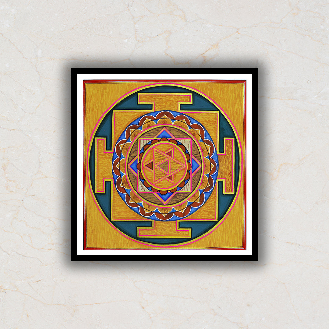 The Shiva Shakti Yantra Artwork Painting For Home Wall DŽcor