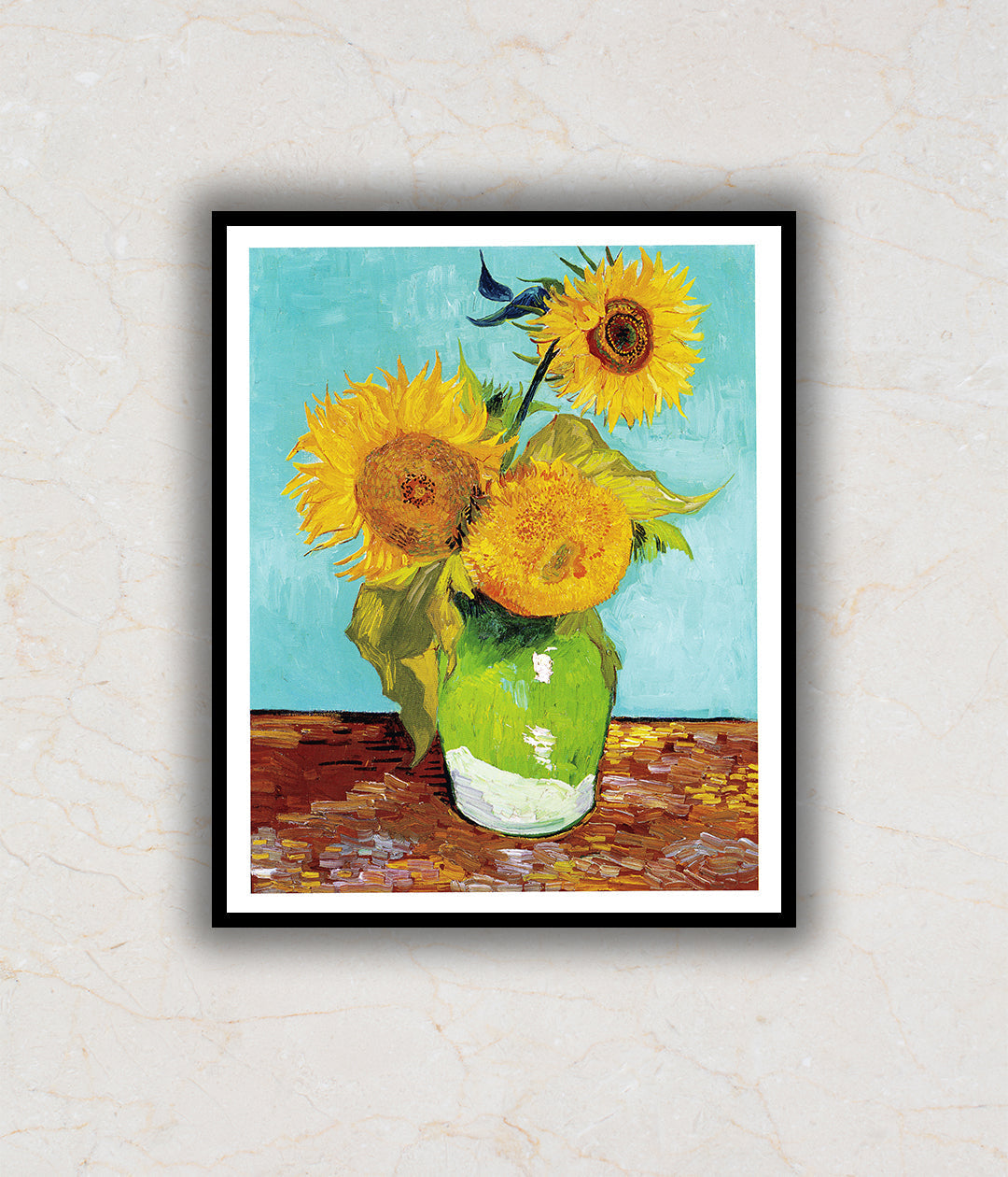 Three Sunflowers Artwork Painting For Home Wall Art DŽcor By Vincent Van Gogh