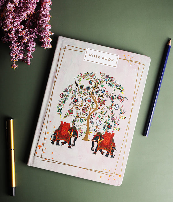 Royal Affair Hardbound Notebook Journal Diary with Gold & Maroon Foil Accents