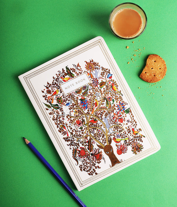 House of Nature Hardbound Notebook Journal Diary with Gold Foil Accents