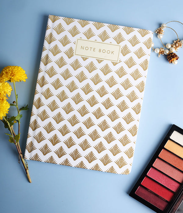 The Golden Fall Hardbound Notebook Journal Diary with Gold Foil Accents