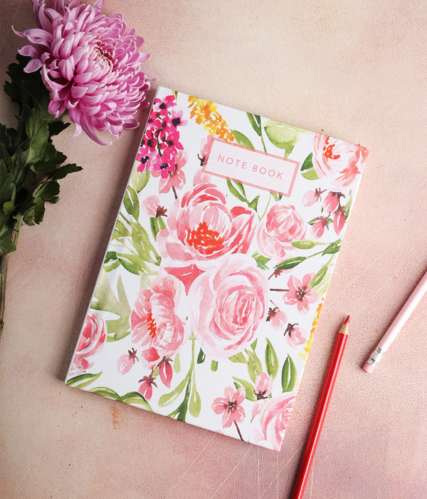 A Summer Afternoon Hardbound Notebook Journal Diary with Graining Accents