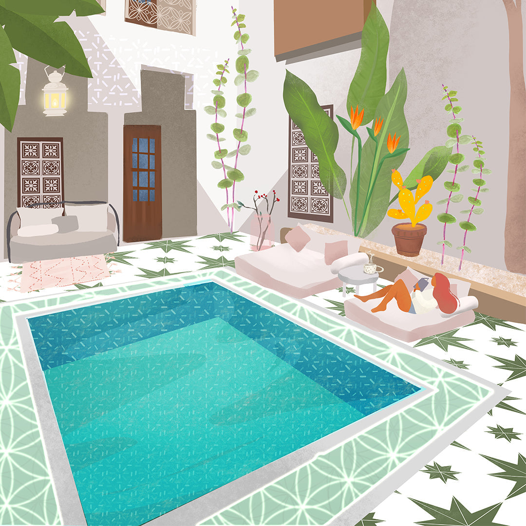 Riad Petra Lidze Painting Artwork For Home Wall Decor