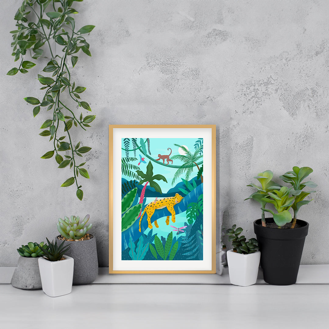 Jungle Leopard Petra Lidze Painting Artwork For Home Wall Decor