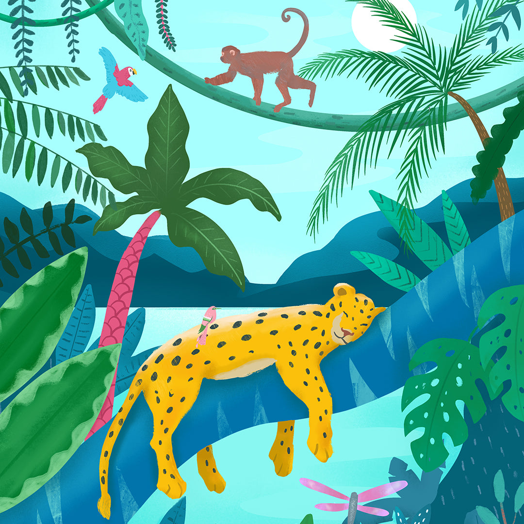 Jungle Leopard Petra Lidze Painting Artwork For Home Wall Decor