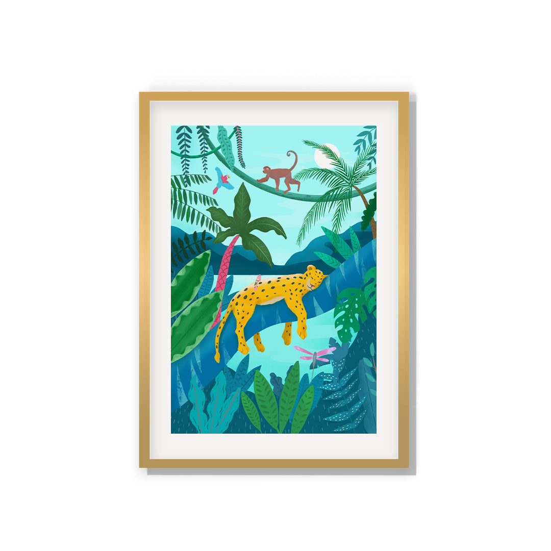 Jungle Leopard Petra Lidze Painting Artwork For Home Wall Decor