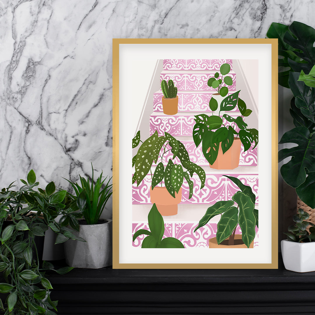 Plants Petra Lidze Painting Artwork For Home Wall Decor