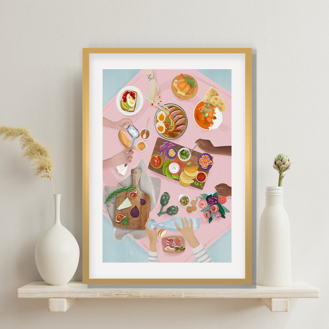 Brunch Petra Lidze Painting Artwork For Home Wall Decor