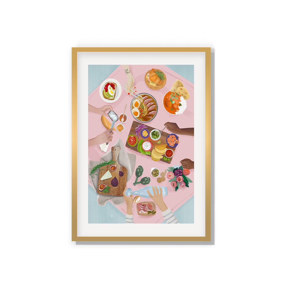 Brunch Petra Lidze Painting Artwork For Home Wall Decor